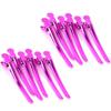 12 Iron Metal Hairdressing Sectioning Alligator Hair Clips - Shining Beauty Hair Clamp view 1
