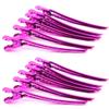 12 Iron Metal Hairdressing Sectioning Alligator Hair Clips - Shining Beauty Hair Clamp view 3