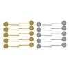 20 Pcs Gold/Silver Hair Clip Tray Base Setting - DIY Personalized Accessories for Cabochon Making - Brass Material view 2