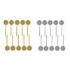 20 Pcs Gold/Silver Hair Clip Tray Base Setting - DIY Personalized Accessories for Cabochon Making - Brass Material view 3
