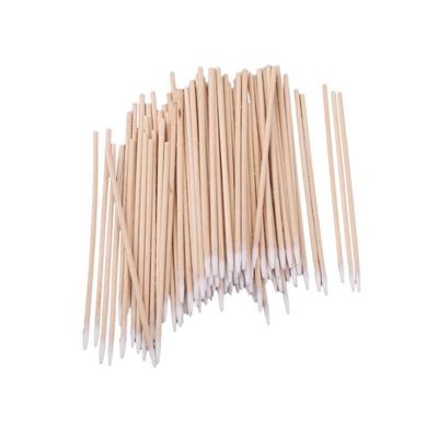 200pcs Sturdy Cotton Swab Applicator Swabs for Makeup Tool Cleaning - Great for Wound Care & Crafts - 10cm Wood Handle - Pack of 200