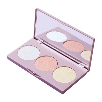 3-Color Women's High Contour Palette Face Shade Shadow Powder - Long Lasting, Portable Makeup for Work, Party, Wedding - Higher, Bronzer, Blush in One