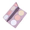 3-Color Women's High Contour Palette Face Shade Shadow Powder - Long Lasting, Portable Makeup for Work, Party, Wedding - Higher, Bronzer, Blush in One view 3