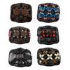 6Pcs Wooden Beads Hair Combs with Stretchy Elastic Clips Easy Bun Maker - Material - All Day Comfort - Women Hair Accessories - Perfect Hair Styling Tool view 3