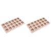 2-Piece Natural Pine Wooden Essential Oil Storage Box Organizer Tray Holder with Large Roller Balls, Perfect for Display and Travel, 30ml 25ml Bottles, Aromatherapy Storage Rac view 3