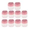 10 Pack 20g Empty Cosmetic Containers- Plastic Jars with Leakproof Rose Shaped Screw Lid- for DIY Creams, Lip Balms, and Nail Glitters- Compact Size for Travel- Female Beauty view 1