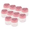 10 Pack 20g Empty Cosmetic Containers- Plastic Jars with Leakproof Rose Shaped Screw Lid- for DIY Creams, Lip Balms, and Nail Glitters- Compact Size for Travel- Female Beauty view 2