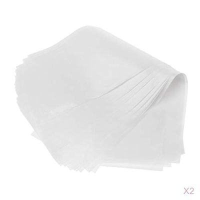 100 Sheets Salon Hair Dye Coloring Separating Paper Tissues Easy to Clean and Reuse. Hair Highing Tools for Professional Barbers. White Plastic Hair Dye Sheets