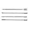 4 Pack Stainless Steel Cuticle Pusher Spoon Nail Trimmer r Silver - double-ended -rust design, high precision cuticle trimmer and r tool for salon and home use view 1
