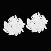 100X White PP Facial Cream Mask Tip Spatulas - Makeup Tool for Women | 100 Pieces Curved Cosmetic Spoon Scoops - Non- and Reusable Beauty Spatulas view 2