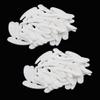 100X White PP Facial Cream Mask Tip Spatulas - Makeup Tool for Women | 100 Pieces Curved Cosmetic Spoon Scoops - Non- and Reusable Beauty Spatulas view 3
