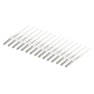 15 Pieces Reusable Salon Eyebrow Lip Eyeliner Tattoo Pens Holder Clear for Microblading Permanent Makeup Artists - Aluminum Alloy Construction - Versatile for Eyebrows, Lip