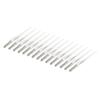 15 Pieces Reusable Salon Eyebrow Lip Eyeliner Tattoo Pens Holder Clear for Microblading Permanent Makeup Artists - Aluminum Alloy Construction - Versatile for Eyebrows, Lip view 1
