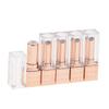 5Pcs DIY Rose Gold Empty Lip Balm Bottles - PP Material, Twist Design, Convenient Usage - Perfect for Making Personalized Gifts, Cosmetic Travel Bottles view 2