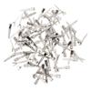 100 Metal Duck Bill Hair Clips - DIY Salon Styling Alligator Curl Clip - Great for Hair Bows & Crafts - Pack of 100-4.5cm Length - Metal Material - Professionals & Craft Lo view 3