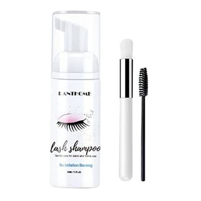 Foaming Eyelash Extension Shampoo 50ml - Gentle Lash Cleanser with Natural Lashes Strengthening formula - Perfect for Daily Use - 6 Pack Kit