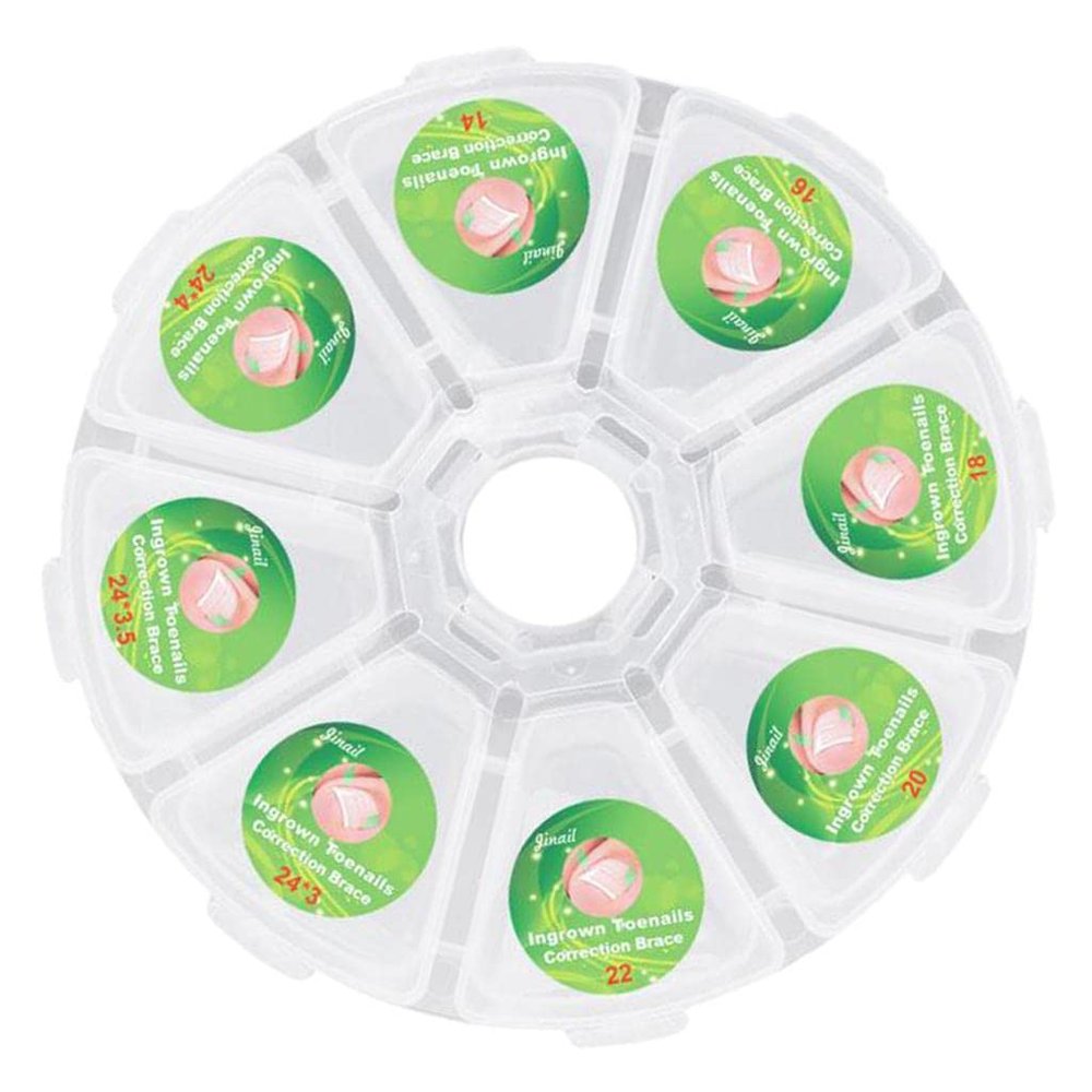 100Pcs Ingrown Toenail Straightening Clips Elastic Nail Stickers Set Pain Corrector Nail Sticker Clear Nail Tools with Storage Case | s Ingrown Nails - for Manicure and Pe