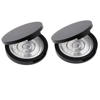 2x Empty Powder Cases for Easy Storage and Travel with Mirror | Multi-purpose Cosmetic Container for Makeup Powder, Eyeshadow, Blusher, and High | Compact and Portable Beauty