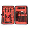 18Pcs Stainless Steel Manicure Pedicure Set Kit | Portable Travel Nail Care Tools | Rust | Complete Hand Foot Facial Care | for Women Men Home Salon view 3