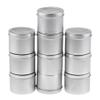 10 Packs 100ml Round Aluminum Cosmetic Cream Empty Lip Balm Jars - Travel-size Containers for Homemade Lip Balms and Creams - weight and - for Makeup On-the-Go - Targeted view 3