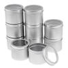 10 Packs 100ml Round Aluminum Cosmetic Cream Empty Lip Balm Jars - Travel-size Containers for Homemade Lip Balms and Creams - weight and - for Makeup On-the-Go - Targeted view 4