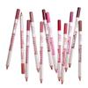 Xiaojikuaipao 12PCS Matte Lip Liner Set Long Lasting Multi-functional Pencil Lipstick Makeup | Fuller Lips Red Brown Pink Eyeshadow Blush Eyes | Velvet Smooth view 1