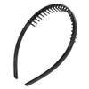 10pcs Black Plastic Teeth Comb Hairband Hair Hoop Headband for Women Girls - Fashionable Hair Accessories for Wedding and Parties view 3