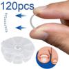 120 Pcs Ingrown Toenail Correction Stickers-Reduce Pain & Redness-Manicure & Professional Use-Orthotic Nail Correction Sticker-Transparent Fiberglass Material-Orthotic Toe Nail view 3