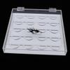 Transparent Acrylic Eyelash Display Stand Holder Organize Case Free, Beauty Salon Storage Box Makeup Vanity Cosmetic Organizer, Clear Portable Travel Gift for Women Girls view 2