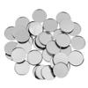 Blesiya 50x Metal Makeup Pans for DIY Palette - Magnet Round Eye shadow Pigment Pans for Hot Pour Cosmetics - Essential Blush Rouge Pans for Cosmetic Panel view 1