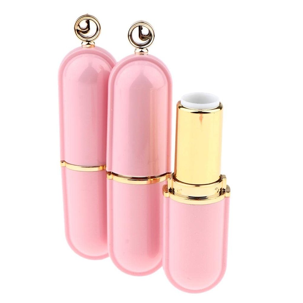 3Pcs Empty Lipstick Containers, Natural Lip Balm Tubes, DIY Lip Gloss Travel Size Refillable Tubes Perfect for Makeup Artists and Beauty Lovers - Gifts for Women, Lipstick Tubes