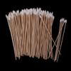 200pc 6" Long Wood Handle Cotton Swab Buds Applicators Lab Cleaning Tool Great for Wound Care and Makeup Applications view 2