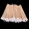 200pc 6" Long Wood Handle Cotton Swab Buds Applicators Lab Cleaning Tool Great for Wound Care and Makeup Applications view 4