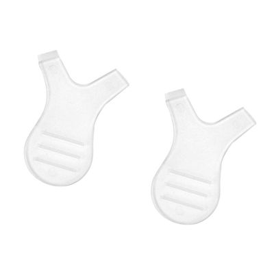 2Pcs Y Shaped Eyelashes Comb Curlers Make Up Mascara Applicator- Reusable Easy-to-Hold Brush Tool for Organizing Eyelashes and Grooming Brows - -Slip Handle- Transparent Color