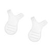 2Pcs Y Shaped Eyelashes Comb Curlers Make Up Mascara Applicator- Reusable Easy-to-Hold Brush Tool for Organizing Eyelashes and Grooming Brows - -Slip Handle- Transparent Color view 1