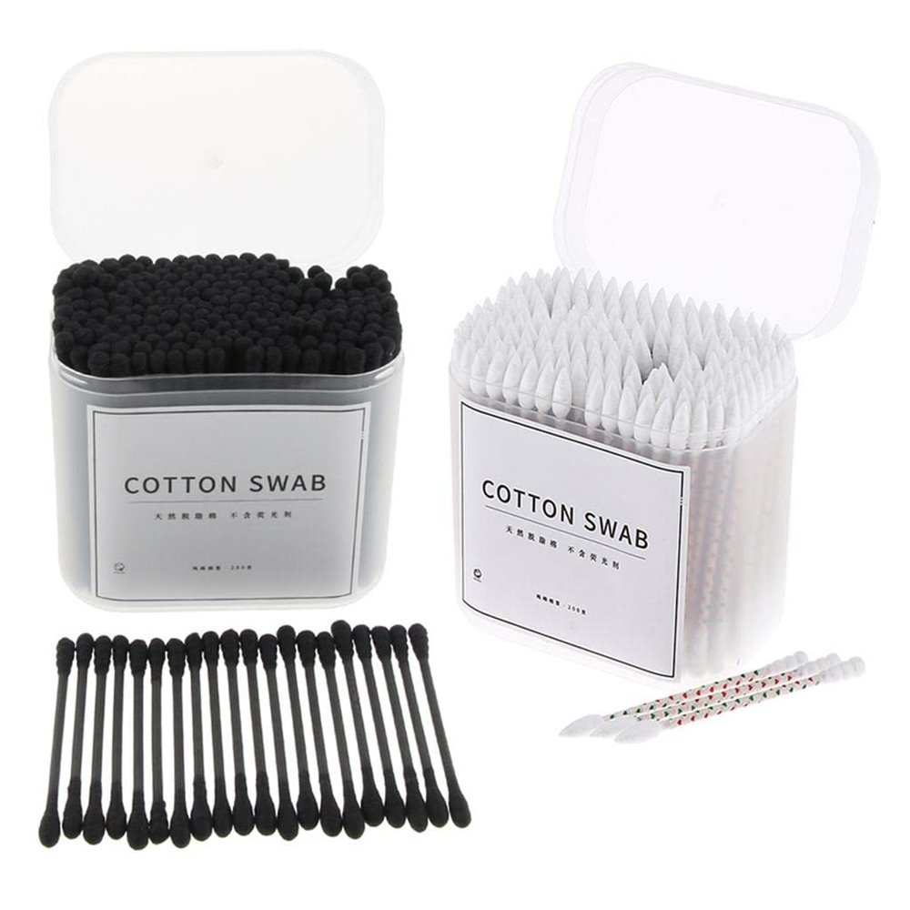 400Pcs Disposable Cotton Swabs Buds Make Up Applicators-100% Safe & Material, Double Heads Design - for Makeup, First Aid & Pet Care