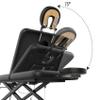Electric Massage Bed with Adjustable Height and Backrest, Electric Massage Table for Treatment, Physical Therapy and Spa Facial Bed, 2 Motor, Hydraulic Equipment, Remote Control, 32 W x 75 L, Black view 2