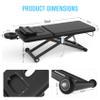 Electric Massage Bed with Adjustable Height and Backrest, Electric Massage Table for Treatment, Physical Therapy and Spa Facial Bed, 2 Motor, Hydraulic Equipment, Remote Control, 32 W x 75 L, Black view 4