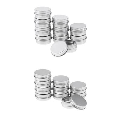 20-Pack Aluminum Tin Jars, 5g 15g Round Tins for Lip Balm Makeup Storage, Rust-Proof Screw Top Containers, Travel-Friendly Portable Size, and Reusable