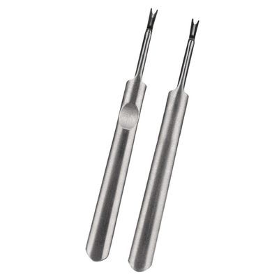 2 Pcs Stainless Steel Cuticle Pusher Trimmer Set | Dual Groove Design | and Easy to Use | For Perfect Manicure and Pedicure