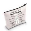 VAMSII West Highland White Terrier Lover Gift Anatomy Of A Westie Makeup Bag Westie Mom Cosmetic Bag Westie Dog Merch (Anatomy Of A Westie M) view 1