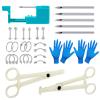 Beautidots 14G 16G 20G Body Piercing Kit for Belly Button/Lip/Tongue/Ear/Nose/Eyebrow/Nipple Piercing Gun Kits Safe Body Piercing Needle Tools for Women Men, 389-30pcs view 1