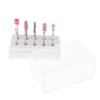 10x Quartz Nail Drill Bits Brush Set for Professional Manicurist Salon or Personal DIY Polishing, Grinding, and Reshaping with Free Storage Case - Nail Art Files for Electric view 1