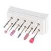 10x Quartz Nail Drill Bits Brush Set for Professional Manicurist Salon or Personal DIY Polishing, Grinding, and Reshaping with Free Storage Case - Nail Art Files for Electric view 2