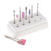 10x Quartz Nail Drill Bits Brush Set for Professional Manicurist Salon or Personal DIY Polishing, Grinding, and Reshaping with Free Storage Case - Nail Art Files for Electric view 3