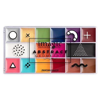16 Colors Flash Oil Makeup Palette Kit for Halloween Festivals Parties Face Body Painting Fancy Dress Campfire Theme Prom Cosplay, Sweat-proof Professional Beauty Artists Adults