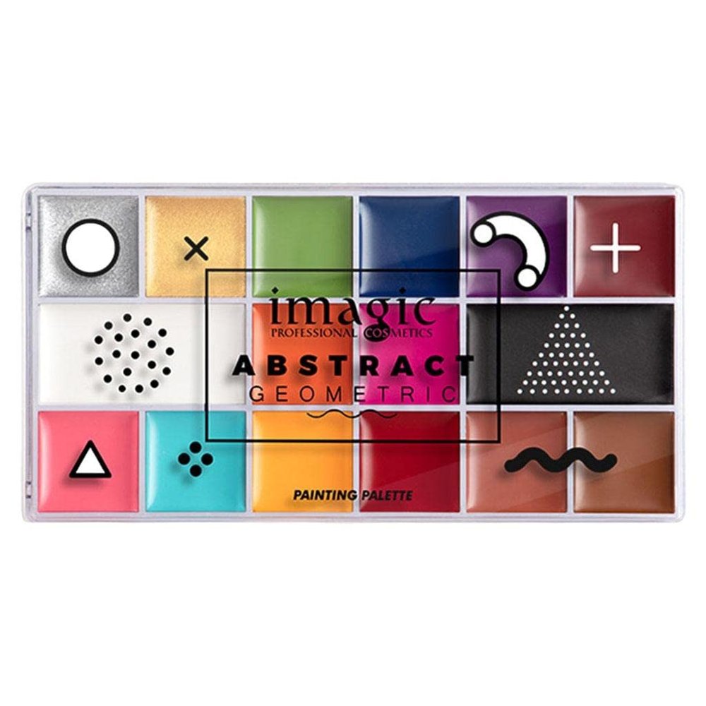 16 Colors Flash Oil Makeup Palette Kit for Halloween Festivals Parties Face Body Painting Fancy Dress Campfire Theme Prom Cosplay, Sweat-proof Professional Beauty Artists Adults