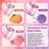 XIWEIOO Bath Salts for Soaking Himalayan Pink Bath feet soka sea Salt 3 Set Kit Lavender Orange Rose Scent Epsom Salt Tea Tree Oil Natural Soaking spa Set Christmas Gifts for Woman Mom Gifts Set view 2