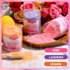 XIWEIOO Bath Salts for Soaking Himalayan Pink Bath feet soka sea Salt 3 Set Kit Lavender Orange Rose Scent Epsom Salt Tea Tree Oil Natural Soaking spa Set Christmas Gifts for Woman Mom Gifts Set view 3
