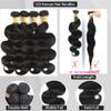 12A Body Wave Bundles Human Hair 16 18 20 22 Natural Black Color 100% Brazilian Human Hair Bundles For Women view 2